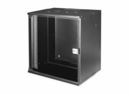 DIGITUS DN-49207 Nástěnná skříň 19" 12U, SOHO PRO 595 x 540 x 400 mm, černá (RAL 9005)