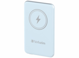 Verbatim magnetická bezdrátová powerbanka Charge &apos;n&apos; Go, 5000mAh, modrá