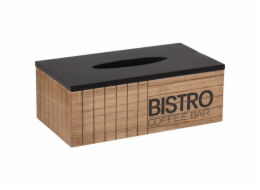 Box na papírové kapesníky Bistro 25x13,5x9 cm dřevo