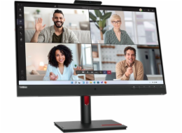 LENOVO LCD T27hv-30 - 27  ,IPS,mat,16:9,2560x1440,75Hz,4ms,300cd/m2,1000:1,HDMI,DP,USB-C,USBHub,RJ45,VESA,rep,cam,Pivot