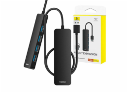 Adaptér BASEUS B0005280B111-02, 4 × USB 3.0, 0,5 m, černý