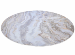 AROZZI Zona Floorpad White Marble/ ochranná podložka na podlahu/ kulatá 121 cm průměr/ design bílý mramor