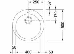 Pračka Single 114.0176.569 tectonite 50x50x20cm