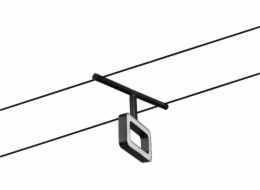 Paulmann DC Frame kabelový systém 5x4,8W Matná černá/chrom 230V/12V DC 60VA masivní ocel 3000K