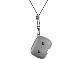 Woodcessories AirCase AirPod Pro Leather Necklace Case Stone Gray