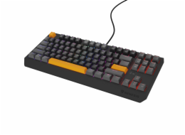 Genesis herní klávesnice THOR 230/TKL/RGB/Outemu Red/Drátová USB/US layout/Anchor Positive Šedá