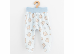 Kojenecké bavlněné polodupačky New Baby Biscuits modrá Vel.80 (9-12m)