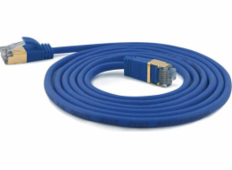 Wantec  Patchkabel SSTP CAT7 Ste. CAT6a d=4mm 25,00m modrá