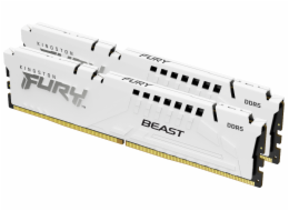 KINGSTON DIMM DDR5 32GB (Kit of 2) 6400MT/s CL32 ECC FURY Beast EXPO Bílá