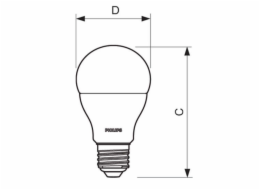 LED žárovka Philips E27 10W 2700K 230V A60  SET3ks  P775544