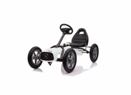 Dětská šlapací motokára Go-kart Baby Mix Buggy bílá