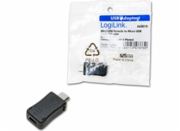 LogiLink microUSB - miniUSB USB adaptér černý (AU0010)