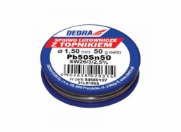 Dedra pájka s tavidlem Pb50Sn50 1,5mm 50g - 31L51505