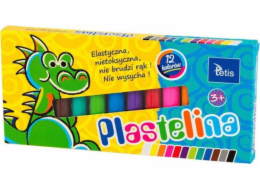 Tetis Plastelína 12col 15g Tetis