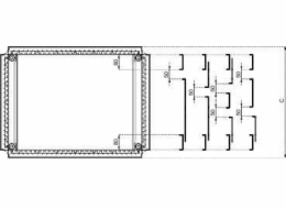 Schneider Kabelový vstup 600 x 400 mm pro SF (NSYEC64)