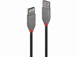 Lindy USB-A - USB-A kabel USB 2 m černý (36703)