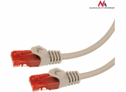 Maclean Patchcord, Cat6, 1m, šedý (MCTV-301S)