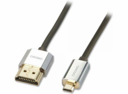 Lindy HDMI Micro - HDMI kabel 1m stříbrný (41681)