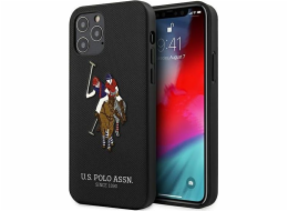 US Polo Assn US Polo USHCP12MPUGFLBK iPhone 12/12 Pro 6.1 černá/černá Kolekce výšivek Polo