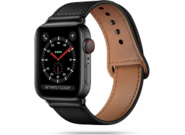 Tech-Protect TECH-PROTECT LEATHERFIT APPLE HODINKY 1/2/3/4/5/6 (42/44MM) ČERNÉ