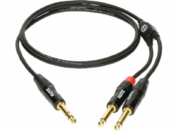 Klotz Jack 6,3 mm - Jack 6,3 mm x2 kabel 3m černý