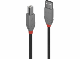 Lindy USB-A - USB-B USB kabel 5 m černý (36675)