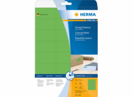 Herma Barevné etikety 4469, A4, 70 x 37 mm, matný zelený papír, 480 ks (4469)