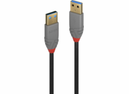 Lindy USB kabel USB-A – USB-A 0,5 m černý (36750)