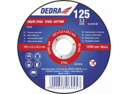 Dedra Shield 125x3.2x22.2mm pro řezání oceli - F1312