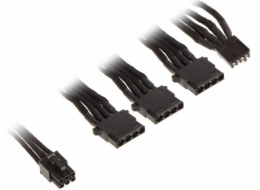 SilverStone Molex – 4pinová disketa, 0,55 m, černá (SST-PP06B-3PER10F)