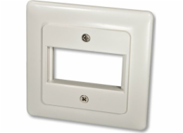 Lindy Face Plate DE pro 1 SnapIn modul Obličejový panel s krytem 80x80 - 60545