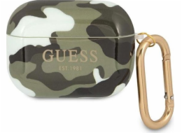 Ochranné pouzdro Guess GUAPUCAMA Camo Collection pro AirPods Pro zelené