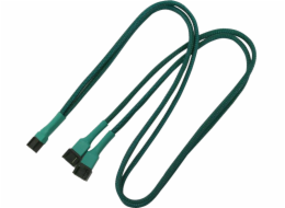 Nanoxia 3pin – 3pin x2, 0,6m, Zelená (900500003)