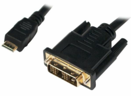 LogiLink HDMI Mini - kabel DVI-D 1m černý (CHM002)