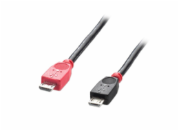 Lindy microUSB - microUSB USB kabel 1 m černý (31759)