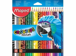 Pastelky Maped Colorpeps Animal 24 barev MAPED