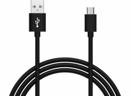 Libox USB-A - microUSB USB kabel 1 m černý (LB0067C)