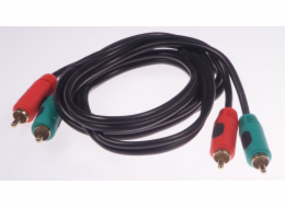 Libox RCA (Cinch) x2 - RCA (Cinch) x2 kabel 5m černý (LB0021)