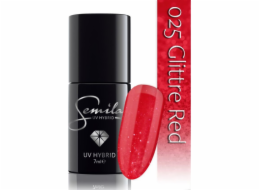 Semilac 025 Glitter Red 7ml