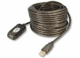 Lindy USB-A - USB-A USB kabel 20 m černý (42631)