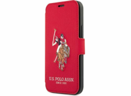 US Polo Assn US Polo USFLBKP12MPUGFLRE iPhone 12/12 Pro 6.1 červená/červená kniha Polo Embroidery Collection