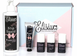 Elisium ELISIUM_SET Starter Set Flexy Gel Pro Bond + Miracle Base Gel + Top Coat Shiny + Slip Liquid + Gel Milky