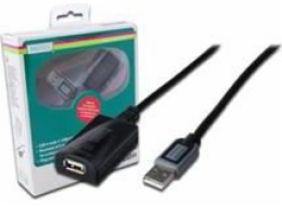 Digitus USB-A - USB-A USB kabel 10 m černý (DA731001)