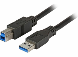 USB EFB kabel USB-A – USB-B 3 m černý (K5247SW.3)