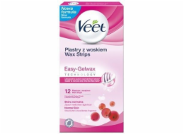 Veet Depilační proužky s voskem pro normální pokožku 12 ks