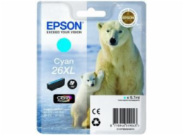 Originální inkoust Epson T263240, 26XL, azurová (C13T26324022)