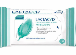 Lactacyd Antibakteriální ubrousky pro intimní hygienu, 1 balení - 15 ks