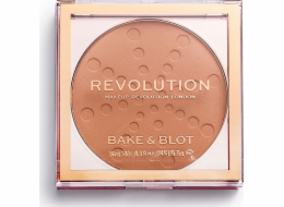 Makeup Revolution Bake & Blot Lisovaný prášek z broskve