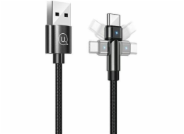 Usams USB-A – USB-C kabel USB 1 m černý (US-SJ477)