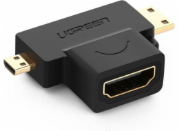 Ugreen HDMI Micro - HDMI Mini - HDMI AV adaptér černý (UGR636BLK)